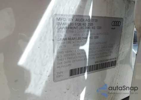 2021 Audi Q3 Premium Plus 45 Tfsi S Line Quattro Tiptronic z USA, uszkodzony, nr VIN WA1EECF39M1002978